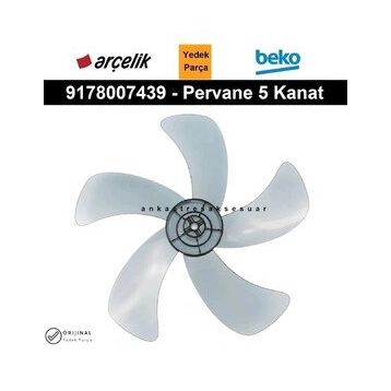 Arçelik Beko Altus 9178007439 Flavel Vantilatör 5 Kanatlı Pervane