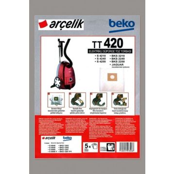 Arçelik Beko S 4240 Süpürge Bez 20 Adet Toz Torbası