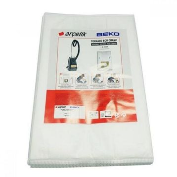 Arçelik - Beko Tornado S 4920 Orjinal Süpürge Bez 5 Adet Toz Torbası