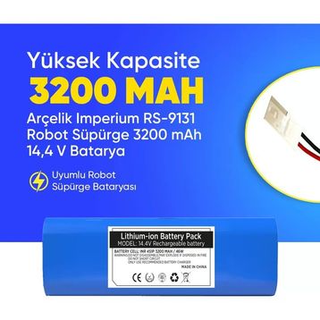 Arçelik Imperium RS-9131 3200 Mah Robot Süpürge Batarya
