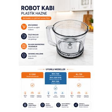 Arçelik K 1260 RHB Blender Plastik Hazne