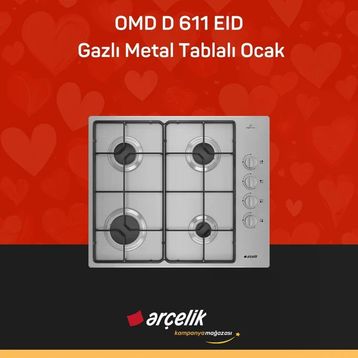 Arçelik OMD D 611 EID Inox Ankastre Ocak
