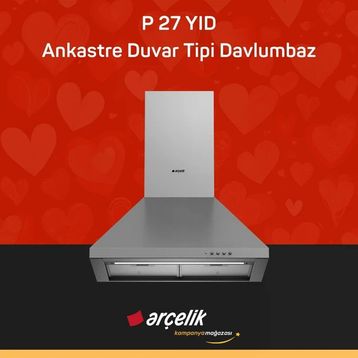 Arçelik P 27 YID Ankastre Duvar Tipi Davlumbaz