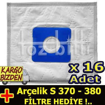 Arçelik S 370 380 Süpürge Torbası