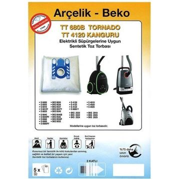 Arçelik S 4122 20 Adet Süpürge Torbası