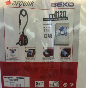 Arçelik S 4122 Elektrikli Süpürge Torbası