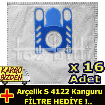Arçelik S 4122 Kanguru Süpürge Torbası