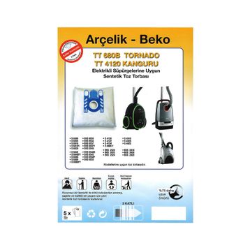 Arçelik S-4124 Kanguru Süpürge Torbası