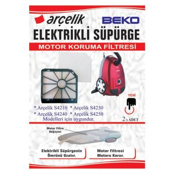 Arçelik S 4210 4230 4240 4250 Süpürge Motor Koruma Filtresi 22'li
