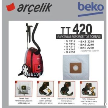 Arçelik S 4210 S 4240 S 4250 Süpürge Torbası