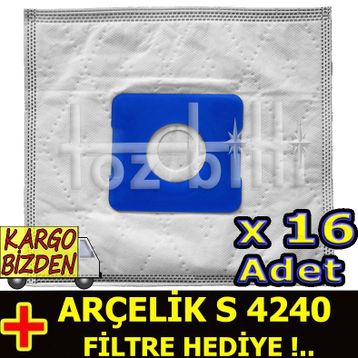 Arçelik S 4240 Bez Süpürge Torbası