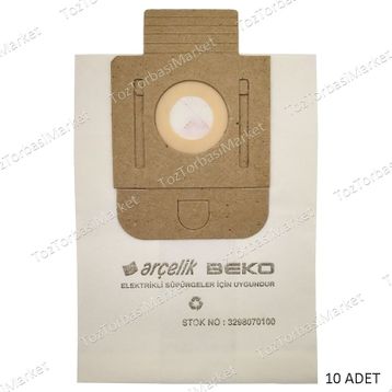 Arçelik S 4940 10 Adet Süpürge Torbası