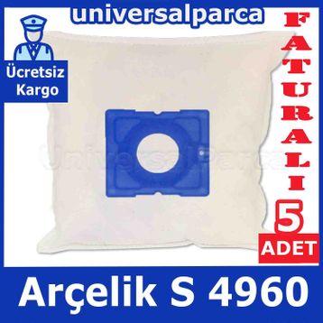 Arçelik S 4960 5 Adet Toz Torbası