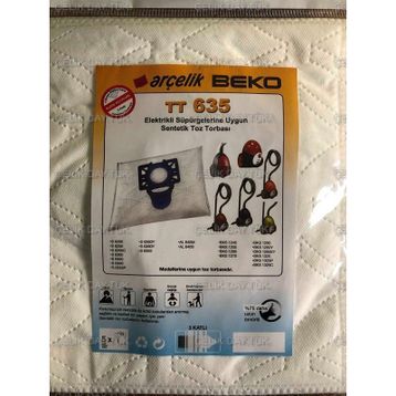 Arçelik S 6255 20 li Süpürge Bez Toz Torbası