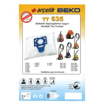 Arçelik S 6255 Toz 10 Adet Süpürge Torbası