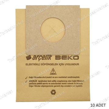 Arçelik S 6260 10 lu Süpürge Toz Torbası