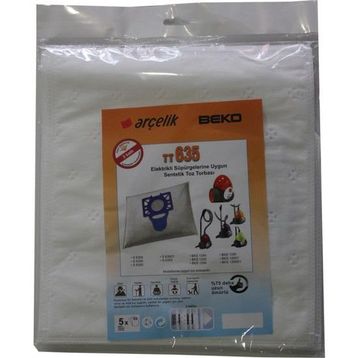 Arçelik S 6355 Elektrikli Süpürgeye Uygun Sentetik Toz Torbası