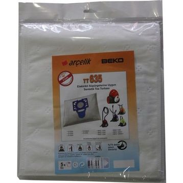 Arçelik S 6355 Elektrikli Süpürgeye Uygun Sentetik Toz Torbası