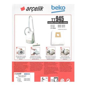 Arçelik S 6355 YP Bez Bez Kumaş 20 Adet Toz Torbası + Hediyeli Toz Torbası