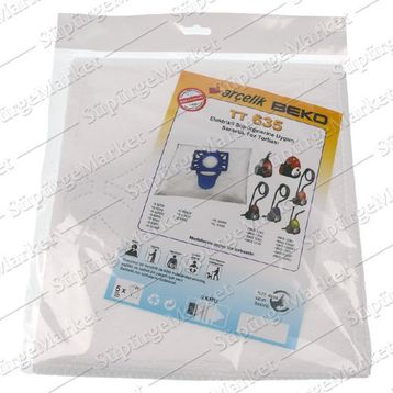 Arçelik S 6355 YP Bez Bez Kumaş 20 Adet Toz Torbası + Hediyeli Toz Torbası