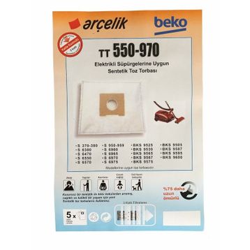 Arçelik S 6470 20 Adet Süpürge Torbası