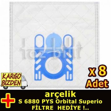 Arçelik S 6880 PYS Orbital Superio Toz Torbası