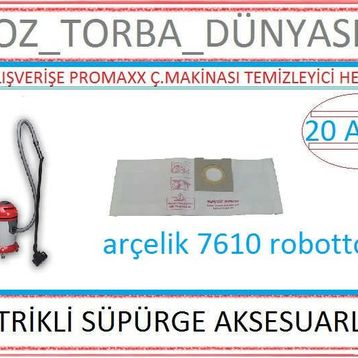 Arçelik S 7610 Kağıt 20 Adet Toz Torbası