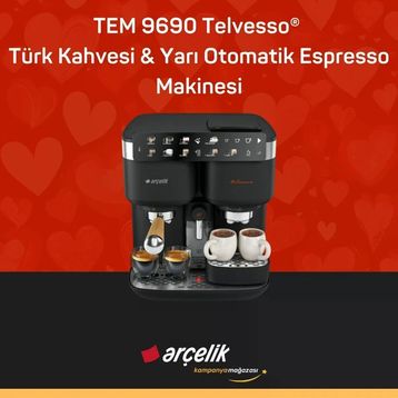 Arçelik TEM 9690 Telvesso Türk Kahvesi ve Espresso Makinesi