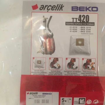 Arçelik Tornado 20 Adet Süpürge Toz Torbası