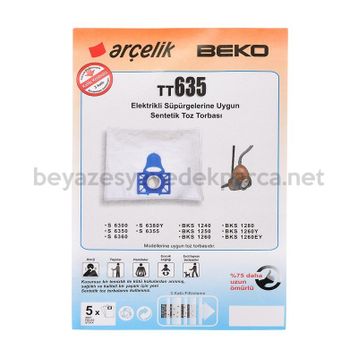 Arçelik TT635 Elektrikli Süpürge Torbası