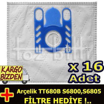 Arçelik TT680B - S6800 - S6805 Toz Torbası