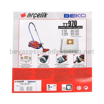 Arçelik TT970 Elektrikli Süpürge Torbası
