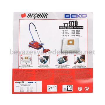 Arçelik TT970 Elektrikli Süpürge Torbası