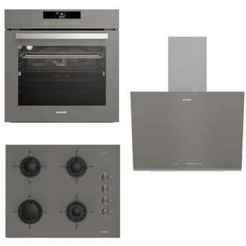 Arçelik Yeni Grion Pro 9670 CTG - 651 EG - 606 2 G 3'lü Gri Ankastre Set