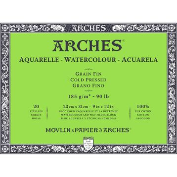 Arches Cold Pressed 185 gr 20 Yaprak 23x31 cm Sulu Boya Defteri