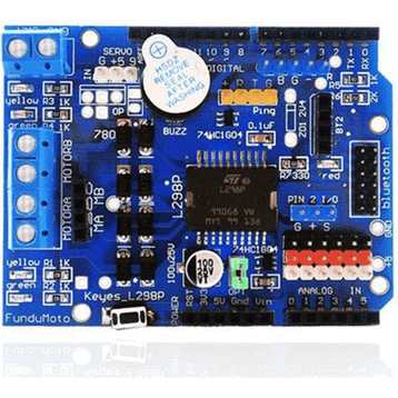 Arduino L298P SMD Çift Motor Sürücü Shield