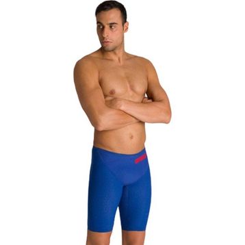 Arena 003665730 Powerskin Carbon Glide Jammer Erkek Mavi Yüzücü Yarış Mayosu
