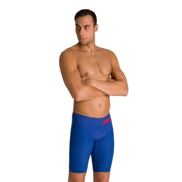 Arena 003665730 Powerskin Carbon Glide Jammer Erkek Mavi Yüzücü Yarış Mayosu