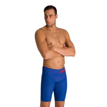 Arena 003665730 Powerskin Carbon Glide Jammer Erkek Mavi Yüzücü Yarış Mayosu