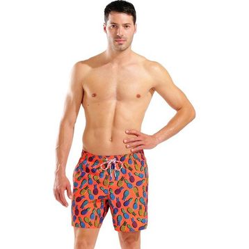 Arena 007153350 Water Prints Beach Erkek Turuncu Deniz Şortu