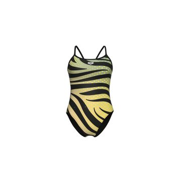 Arena 007158560 Multi Stripes Swimsuitalylace Back Kadın Yüzücü Mayosu