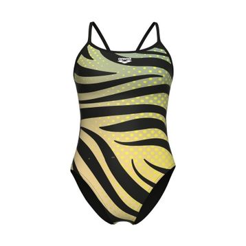 Arena 007158560 Multi Stripes Swimsuitalylace Back Kadın Yüzücü Mayosu