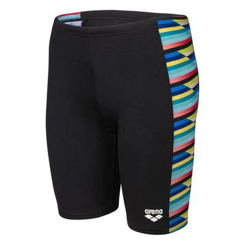 Arena 009012550 Siyah Racing Stripe Swim Jammer Çocuk Yüzücü Mayosu