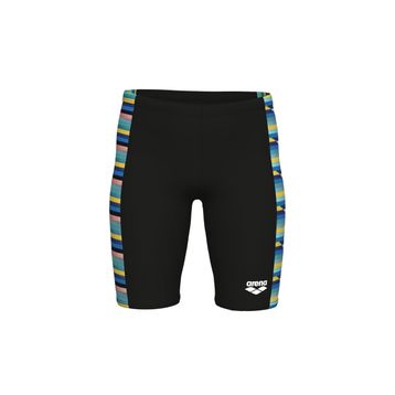 Arena 009012550 Siyah Racing Stripe Swim Jammer Çocuk Yüzücü Mayosu