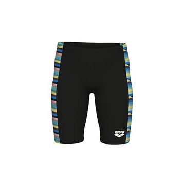Arena 009012550 Siyah Racing Stripe Swim Jammer Çocuk Yüzücü Mayosu