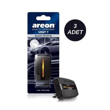 Areon Vent 7 Black Crystal 3'lü Araç Klima Kokusu