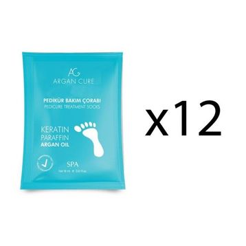 Argan Cure 12 Çift Kremli Pedikür Bakım Çorabı