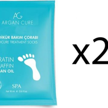 Argan Cure 24 Çift Kremli Pedikür Bakım Çorabı