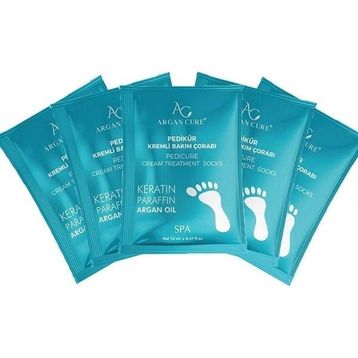 Argan Cure 5 Çift Kremli Pedikür Bakım Çorabı