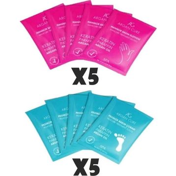 Argan Cure 5+5 Manikür Kremli Bakım Eldiveni ve Pedikür Kremli Bakım Çorabı